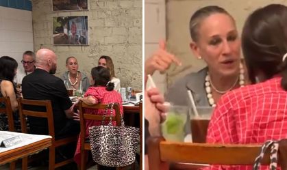 No Rio para o Carnaval, Sarah Jessica Parker é gravada em bar em momento de irritação