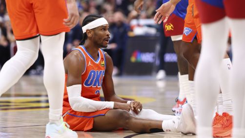 Shai Gilgeous-Alexander teve uma distensão abdominal