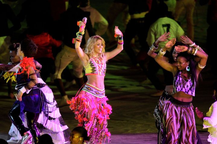 Shakira na Copa do Mundo, em 2010 • Jeff Mitchell - FIFA/FIFA via Getty Images