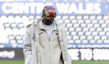 Snoop Dogg no Estádio Swansea.com.