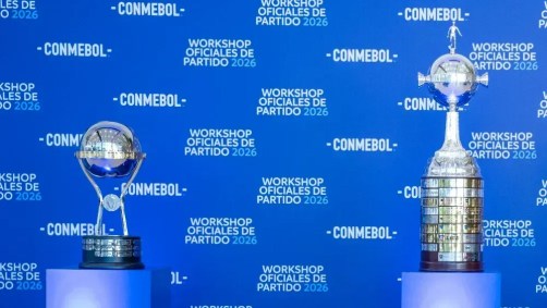 Taças da Sul-Americana e da Libertadores.