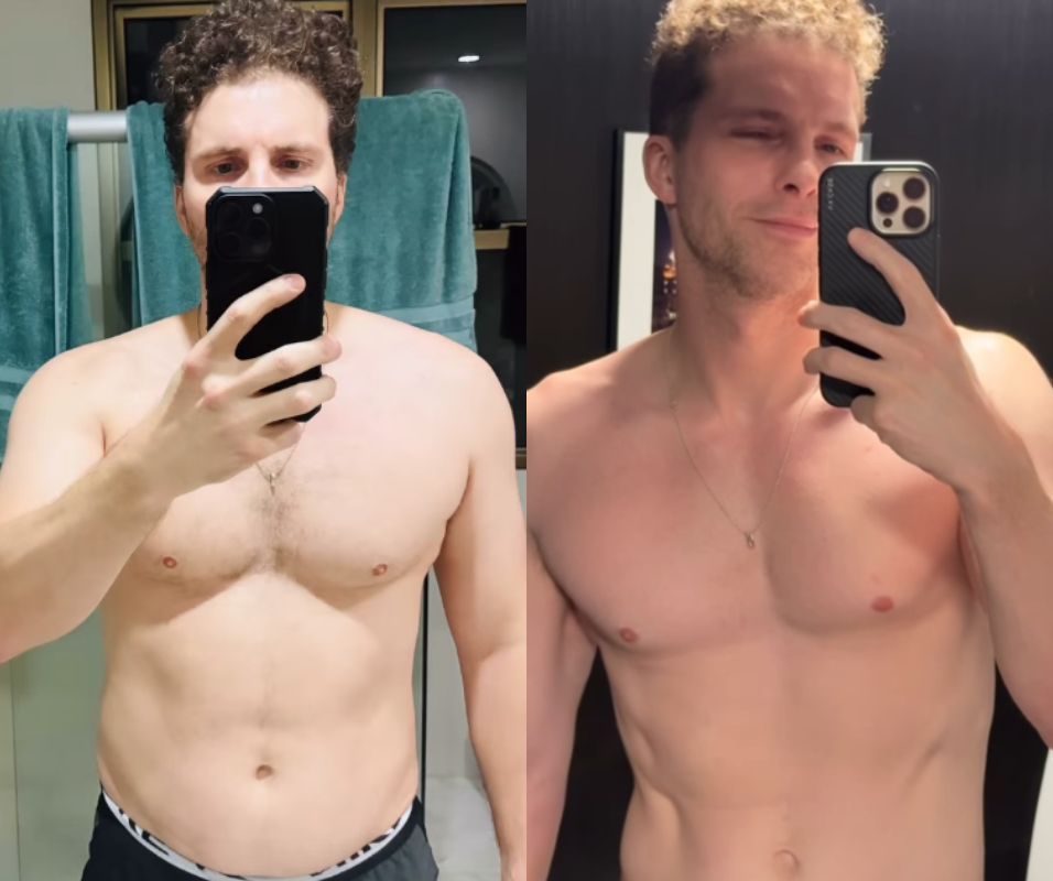 Thiago Fragoso mostra antes e depois de emagrecimento • Instagram/Thiago Fragoso