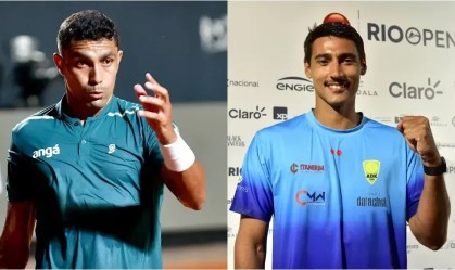 Thiago Monteiro e Igor Marcondes celebram vitórias no Rio Open.