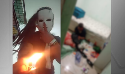 Mulher Mascarada tortura com isqueiro homem que conheceu em bar no DF