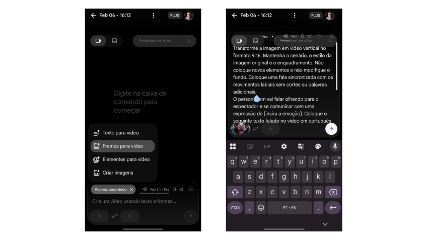Transforme a imagem em vídeo com locução • Captura de tela/André Magalhães/Canaltech