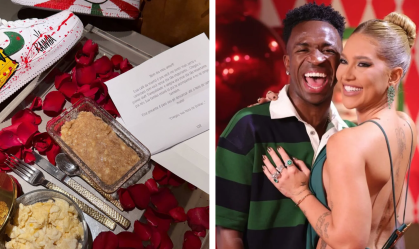 Prestes a estrear como rainha de bateria na Sapucaí, Virginia ganha café da manhã de Vini Jr.