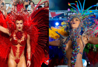 Carnaval: veja looks das rainhas de bateria no 3º dia de desfiles no Rio