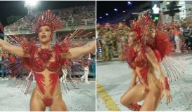 Web reage a Virginia sambando em estreia na Sapucaí; veja