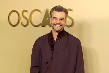 O ator brasileiro Wagner Moura durante o almoço que antecede o Oscar