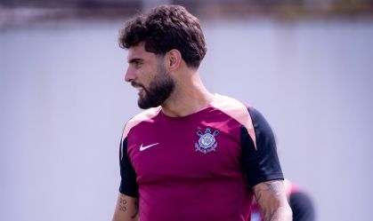 Yuri Alberto em treino do Corinthians