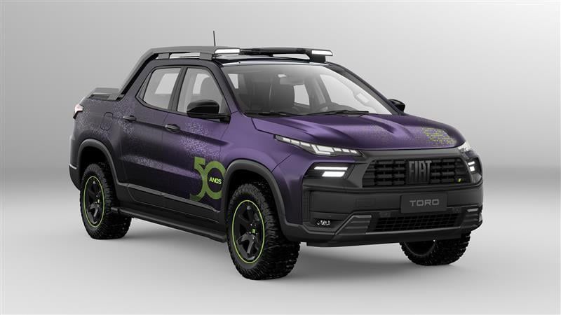 Fiat Toro Lollapalooza 2026: show car em homenagem ao festival