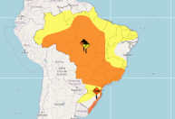 Inmet emite alerta de perigo para temporais em todo o país