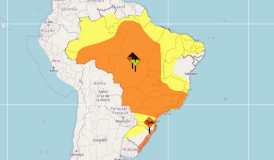 Inmet emite alerta de perigo para temporais em todo o país