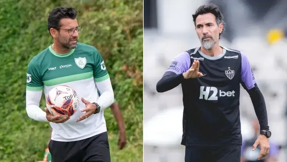 Alberto Valentim e Eduardo Domínguez