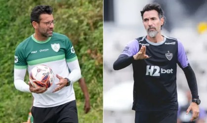 Alberto Valentim e Eduardo Domínguez