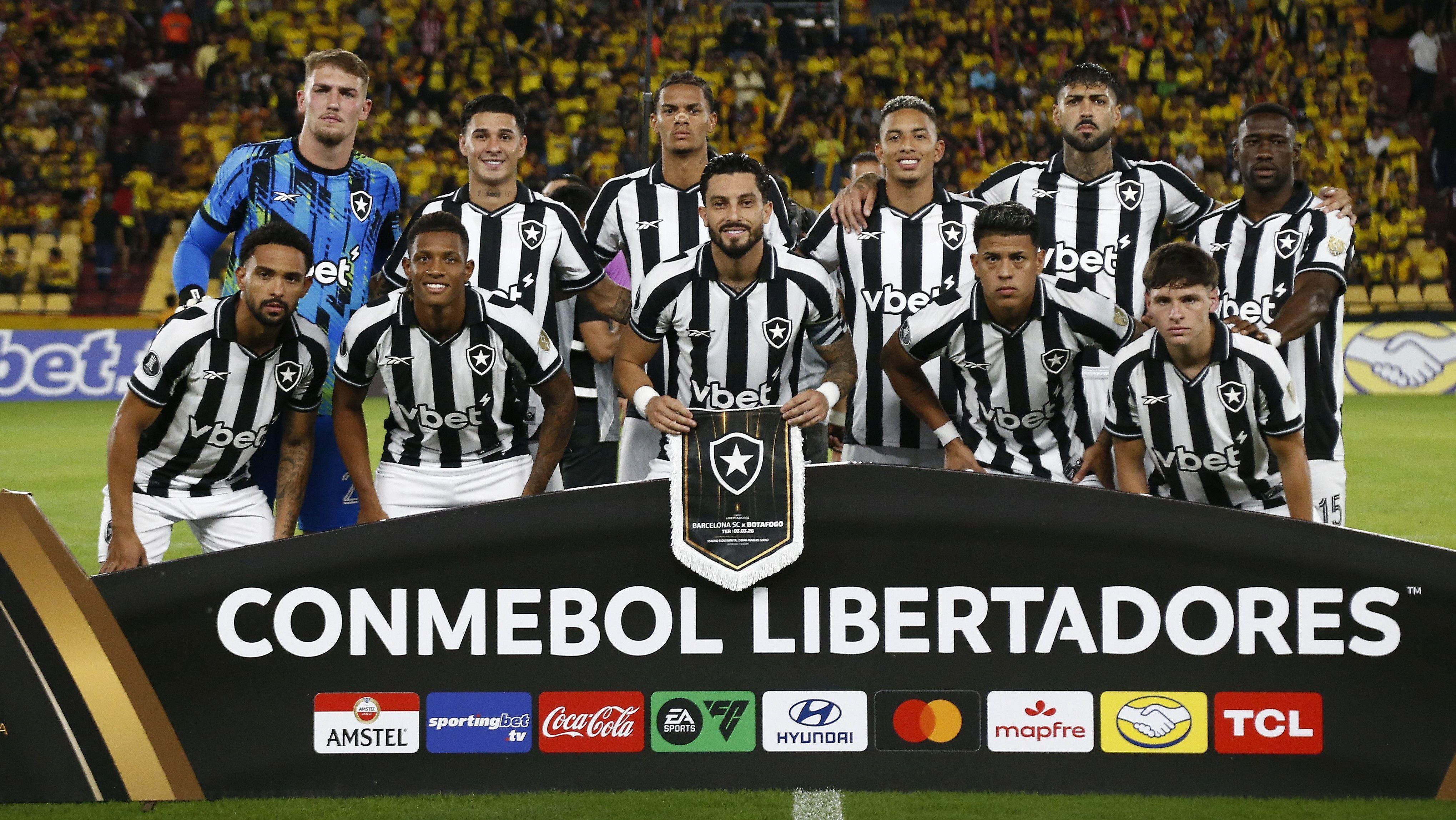 Botafogo recebe o Barcelona-EQU por vaga na fase de grupos da Libertadores
