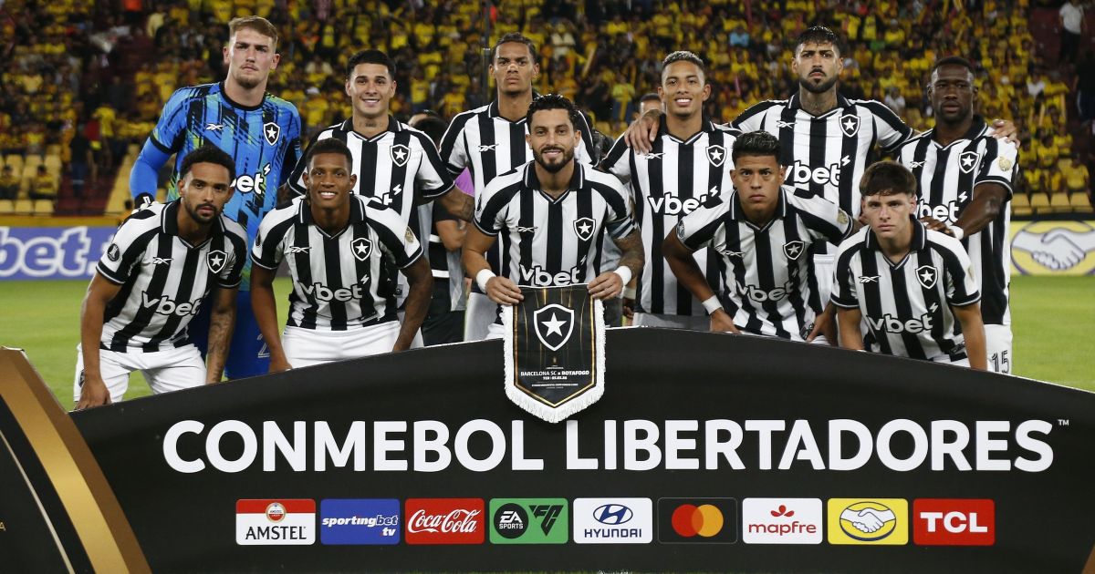 Botafogo recebe o Barcelona-EQU por vaga na fase de grupos da Libertadores