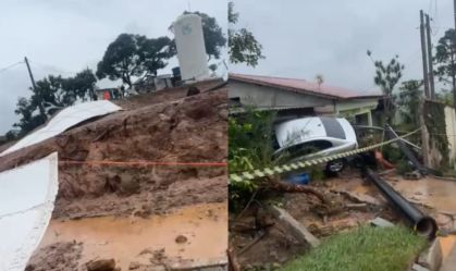 CAIXA DE AGUA SE ROMPE