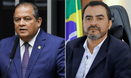 O senador Eduardo Gomes (PL-TO) e Wanderlei Barbosa (Republicanos)