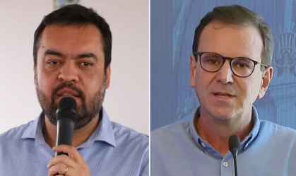 Cláudio Castro (PL) e Eduardo Paes (PSD)