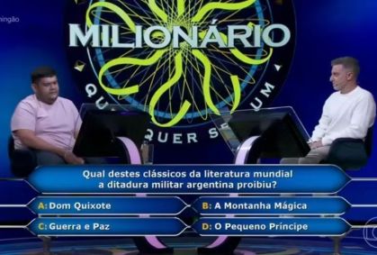 Você acertaria? Participante perde R$ 300 mil ao errar pergunta no Domingão