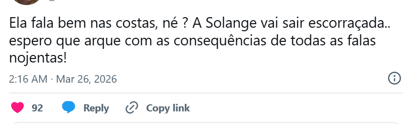 Web reage a comentário de Solange Couto sobre Ana Paula • Reprodução
