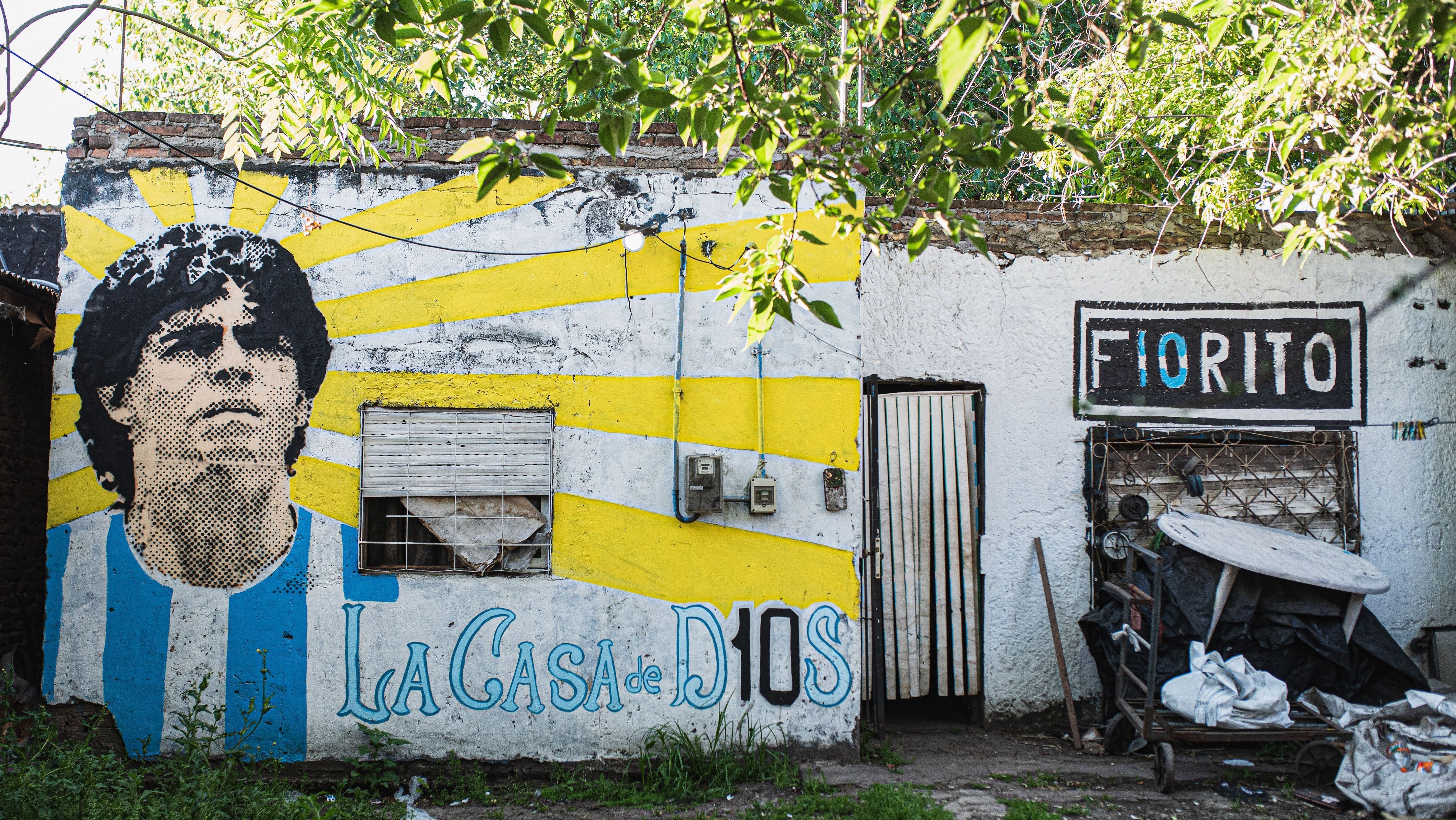 Vista da casa de Diego Maradona em Villa Fiorito