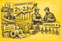 Indústria de alimentos projeta crescimento de até 2,5% em 2026
