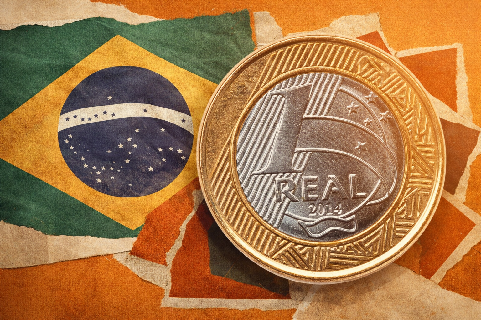 BRASIL, 1 REAL, MOEDA