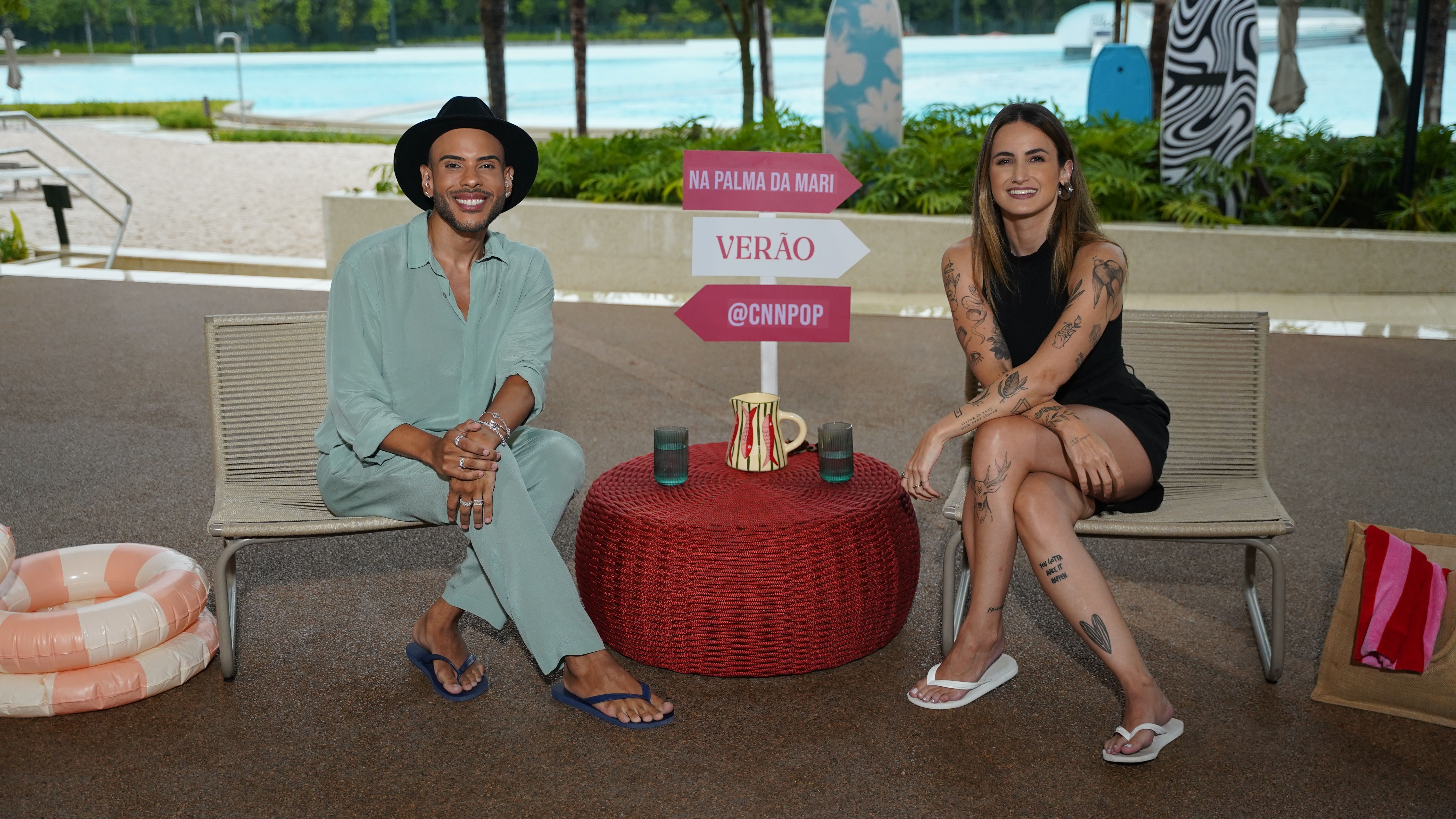 Hugo Gloss e Mari Palma no Na Palma da Mari Verão