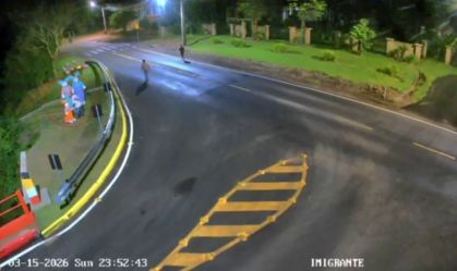 Vídeo mostra momento em que homem furta coelho de decoração de Páscoa no RS