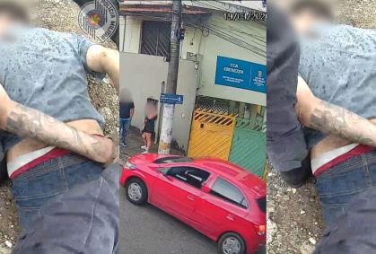 Veja momento em que carro roubado com bebê de 2 meses é recuperado por PMs