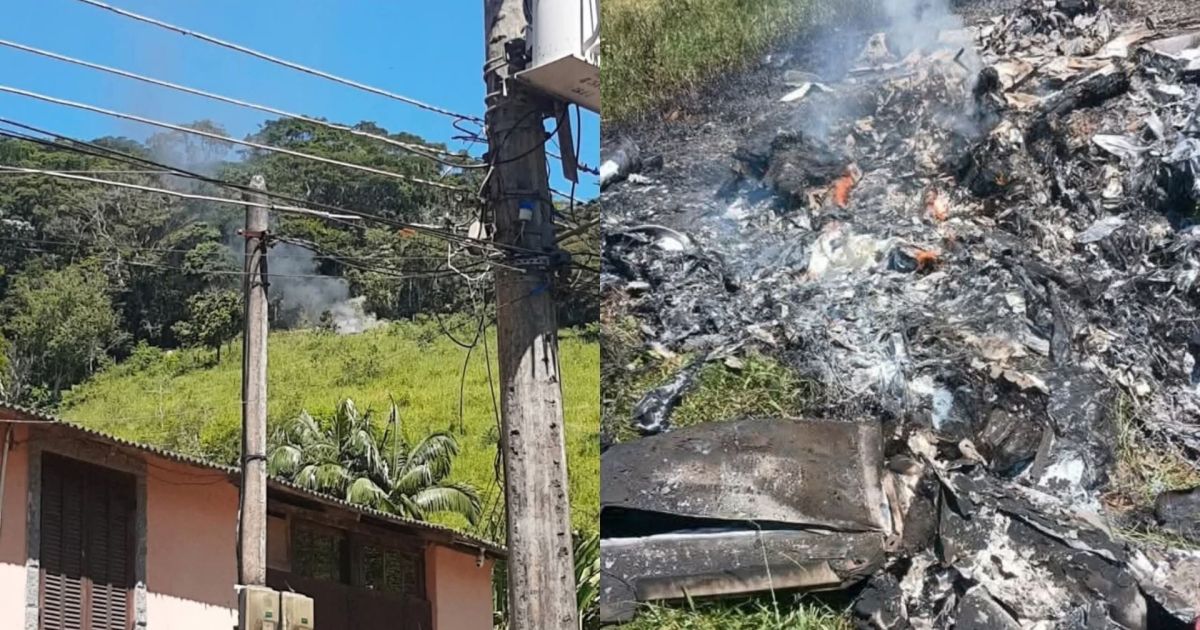 Dois morrem em queda de avião no Rio de Janeiro; Polícia investiga