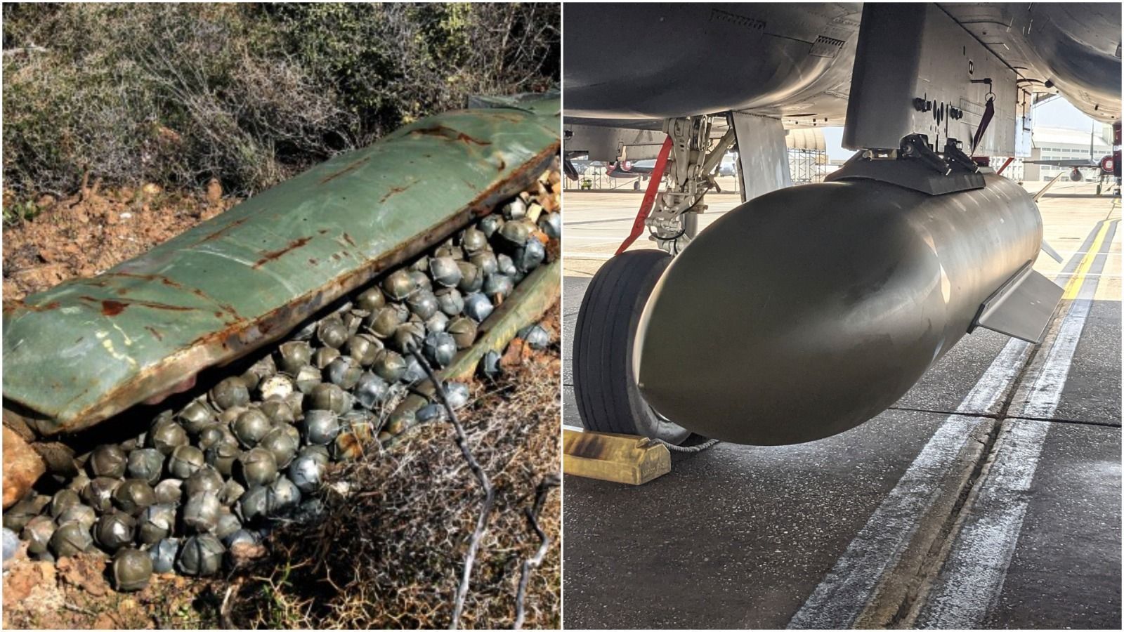 Diferenças entre bombas de fragmentação e penetração
