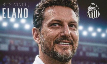 Elano, ex-jogador do Santos e novo gerente das categorias de base do clube