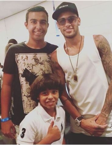 Encontro com o Neymar • Arquivo pessoal