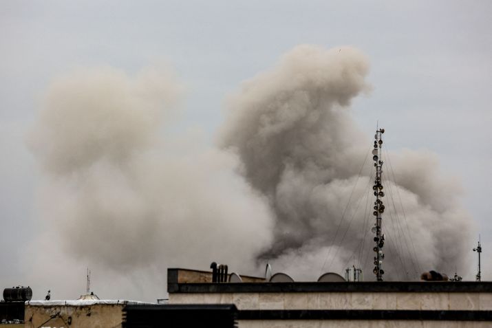 Fumaça após ataque em Teerã 16/3/2026 Majid Asgaripour/WANA (West Asia News Agency) via REUTERS • via REUTERS