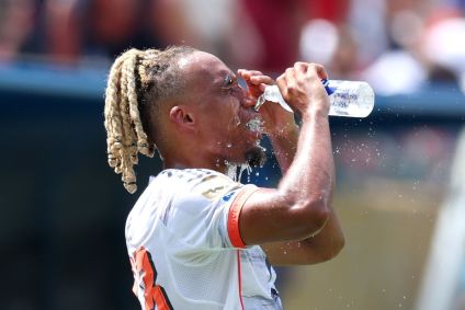 Sacha Boey, do Bayern de Munique, durante a Copa do Mundo de Clubes