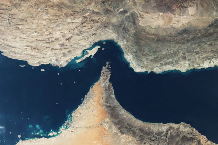Imagem de satélite do Estreito de Ormuz • Gallo Images via Getty Images