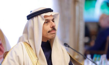 O Ministro das Relações Exteriores da Arábia Saudita, Príncipe Faisal bin Farhan Al Saud