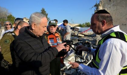 Netanyahu visits Beit Shemesh following Iranian retaliatory strikes