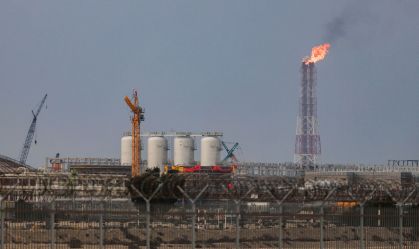 Vista da instalação de produção de gás natural liquefeito (GNL) na Cidade Industrial de Ras Laffan, no Catar
