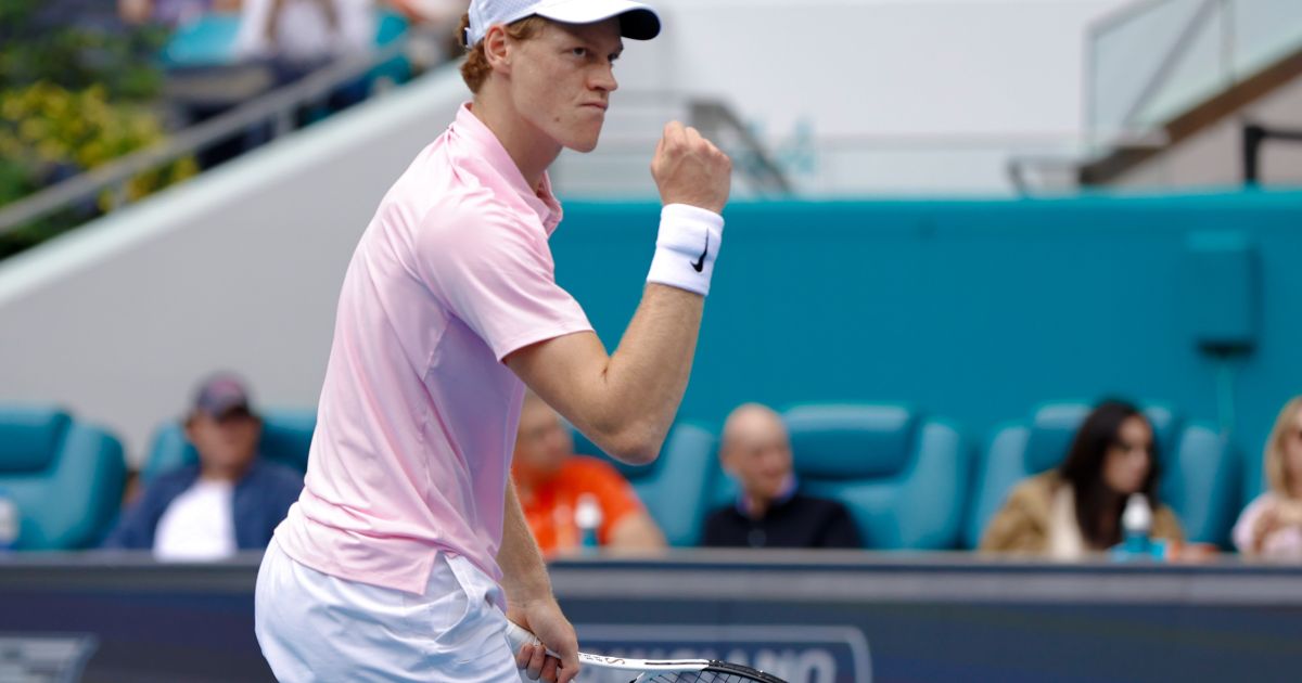 Sinner supera Lehecka e chuva para ser campeão do Miami Open pela 2ª vez