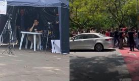 Pavanato monta tenda na USP e acaba em confusão com estudantes