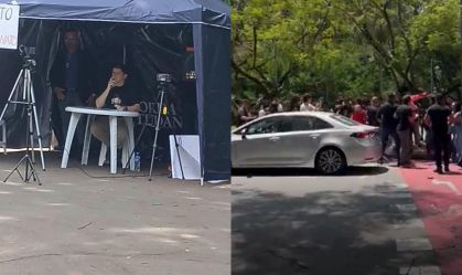 Vereador Pavanato monta tenda na USP e acaba em confusão com estudantes