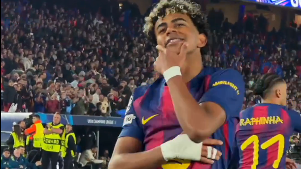 Yamal homenageia Neymar em comemoração