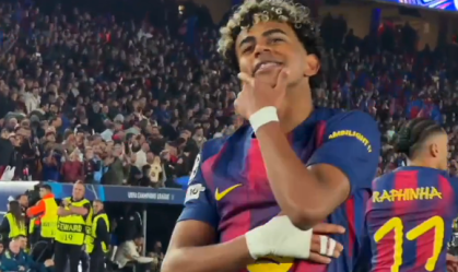 Yamal homenageia Neymar em comemoração
