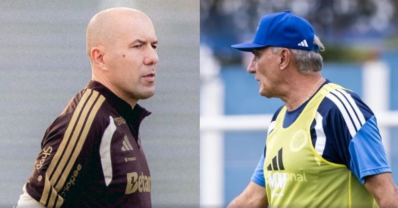 Leonardo Jardim, do Flamengo, e Tite, do Cruzeiro