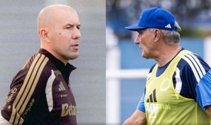 Leonardo Jardim, do Flamengo, e Tite, do Cruzeiro