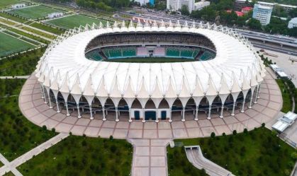 Milliy Stadium, na cidade de Tashkent